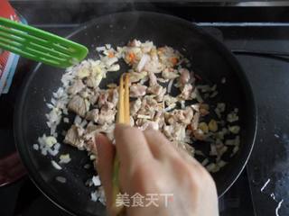 青椒番茄牛肉意粉的做法步骤：7