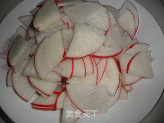 萝卜炒肉片的做法步骤：1