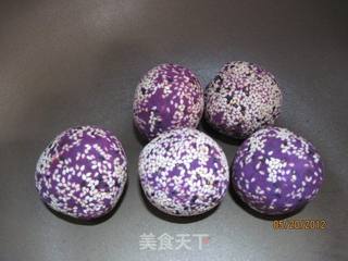芒果爱上紫薯球的做法步骤:9