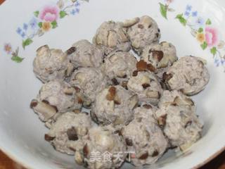 小白菜砂锅丸子的做法步骤:4