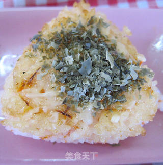 香烤芝心饭团的做法步骤:8