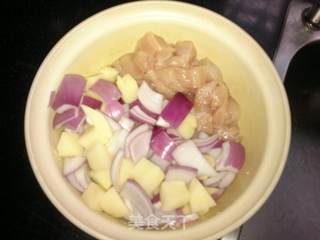 咖喱鸡肉饭(二人份)的做法步骤:8