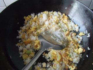 私房蛋炒饭的做法步骤:7
