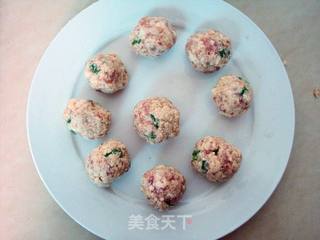 豆腐丸子豆苗汤的做法步骤:7