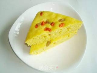 电饭锅做玉米发糕的做法步骤:10