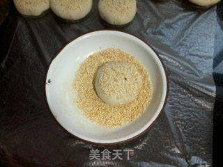 红薯芝麻饼的做法步骤:6