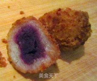 糯米紫薯球的做法步骤:12