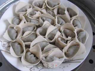 馄饨新吃----蒸荠菜鲜肉馄饨的做法步骤:11