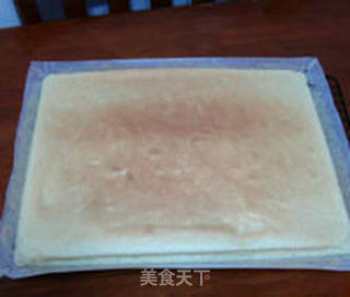 香蕉戚风蛋糕卷的做法步骤:9