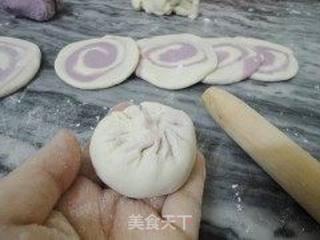 双色生煎肉包的做法步骤:14