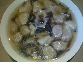 鲜肉香葱馄饨的做法步骤:12