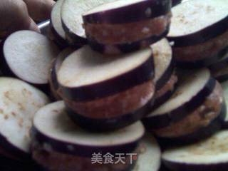 炸茄盒的做法步骤:3