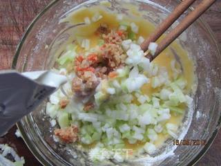 鸡蛋瓠子肉糜面饼的做法步骤：6