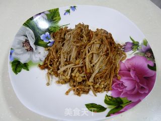 在家自己烤金针菇的做法步骤：4