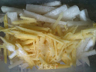 夏季凉菜必备——泡椒腌萝卜丝的做法步骤:6