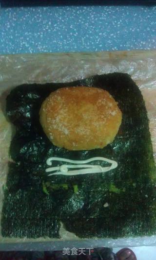 紫菜黄金饭团包的做法步骤:6