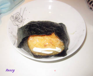 紫菜黄金饭团包的做法步骤:7