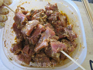 烤孜然羊肉串的做法步骤:6