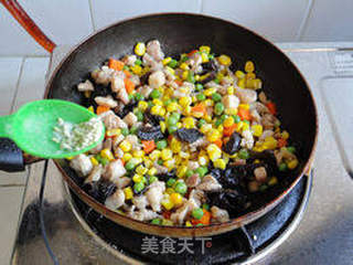 豌豆小炒的做法步骤：16