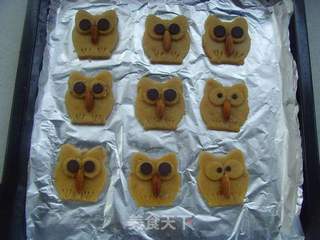 猫头鹰饼干的做法步骤:9