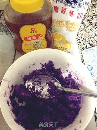 夏天必不可少——紫薯豆沙凉糕的做法步骤:2
