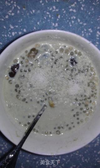 椰蓉抹茶蜜豆西米露的做法步骤:5