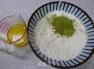 抹茶红豆酥的做法步骤:6