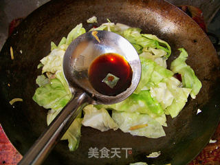 心蓝手制私房菜【美极手撕包菜】——花花年代无奈的老酱油的做法步骤:8