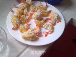 炸虾球的做法步骤:4