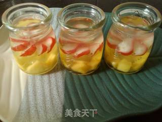 瓶中花水晶果冻的做法步骤:5