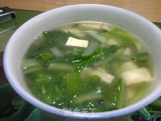 小白菜豆腐汤（家常口）的做法步骤：8