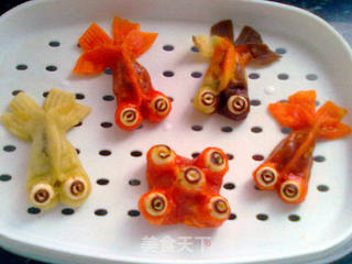 彩色鲸鱼馒头的做法步骤:36