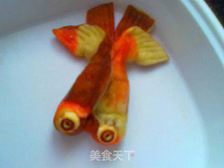 彩色鲸鱼馒头的做法步骤:28