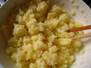 薯泥火腿焗青椒----炎炎夏日吃辣养生的做法步骤:5
