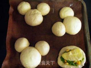 米奇玉米麻糬面包的做法步骤:13