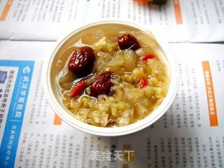 红枣绿豆银耳羹的做法步骤:8