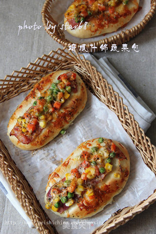 长帝CKTF-30GS 试用第一篇 培根什锦蔬菜包的做法步骤:11