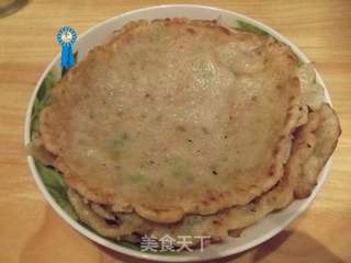 我的早点——菜根煎饼的做法步骤：6