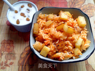 玩转电饭煲——黑椒土豆拌锅巴饭的做法步骤:13