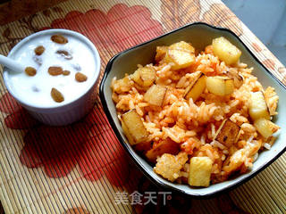 玩转电饭煲——黑椒土豆拌锅巴饭的做法步骤:14