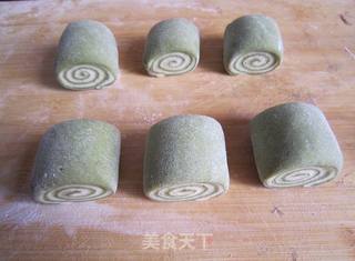 抹茶花卷的做法步骤:9