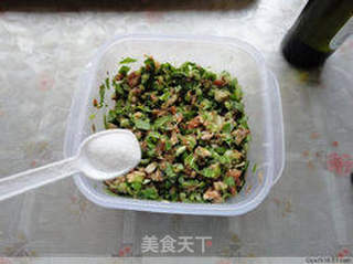 香菇油菜馅饼的做法步骤:4