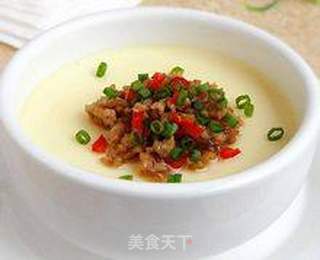 新手简易美食—肉末水蒸蛋的做法步骤:13