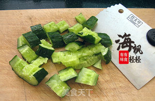 舌尖上的山东- 油条拌黄瓜的做法步骤:3
