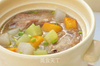 夏季健康解暑促消化汤煲——排骨杂菜汤的做法步骤:6