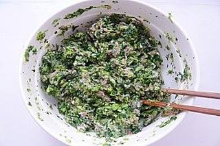 青菜鲜肉大馄饨的做法步骤:6