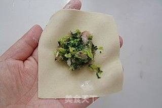 青菜鲜肉大馄饨的做法步骤:7