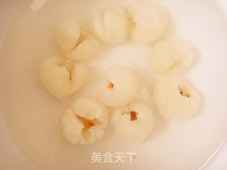 冰奶荔枝虾球的做法步骤:5