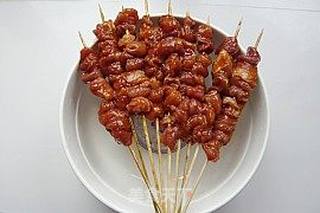 美味停不了——孜然酱香肉串的做法步骤:4