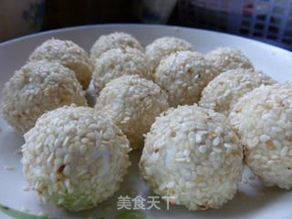 紫薯麻圆的做法步骤：7